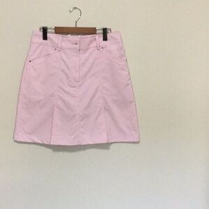 Abacus pink and white striped skort